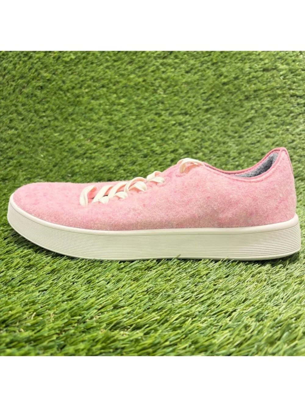 Allbirds Wool Cruiser Mens Size 9 Pink White Athletic Running Shoes Sneakers